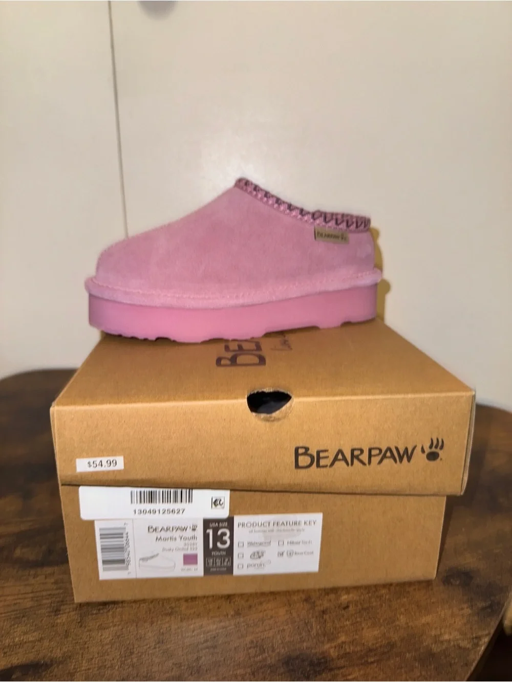 Bearpaw kids martis slip on boots sz 13